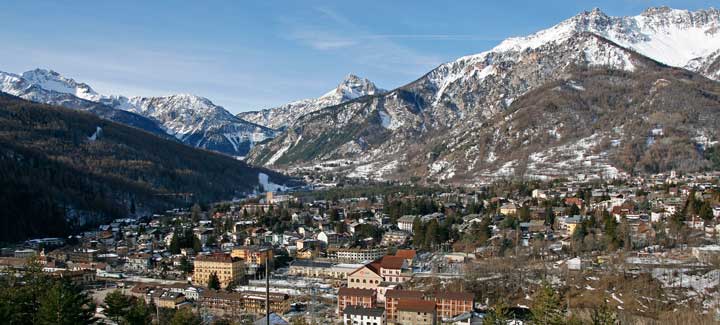 Bardonecchia está en el Valle de Susa, en el Piamonte italiano